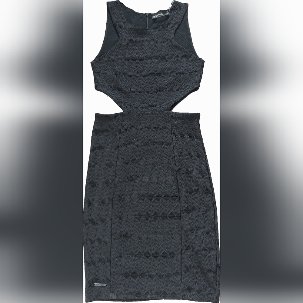 2000s Cut-out Black Dress
